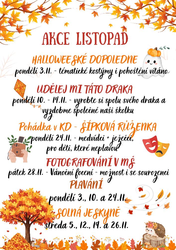 AKCE LISTOPAD