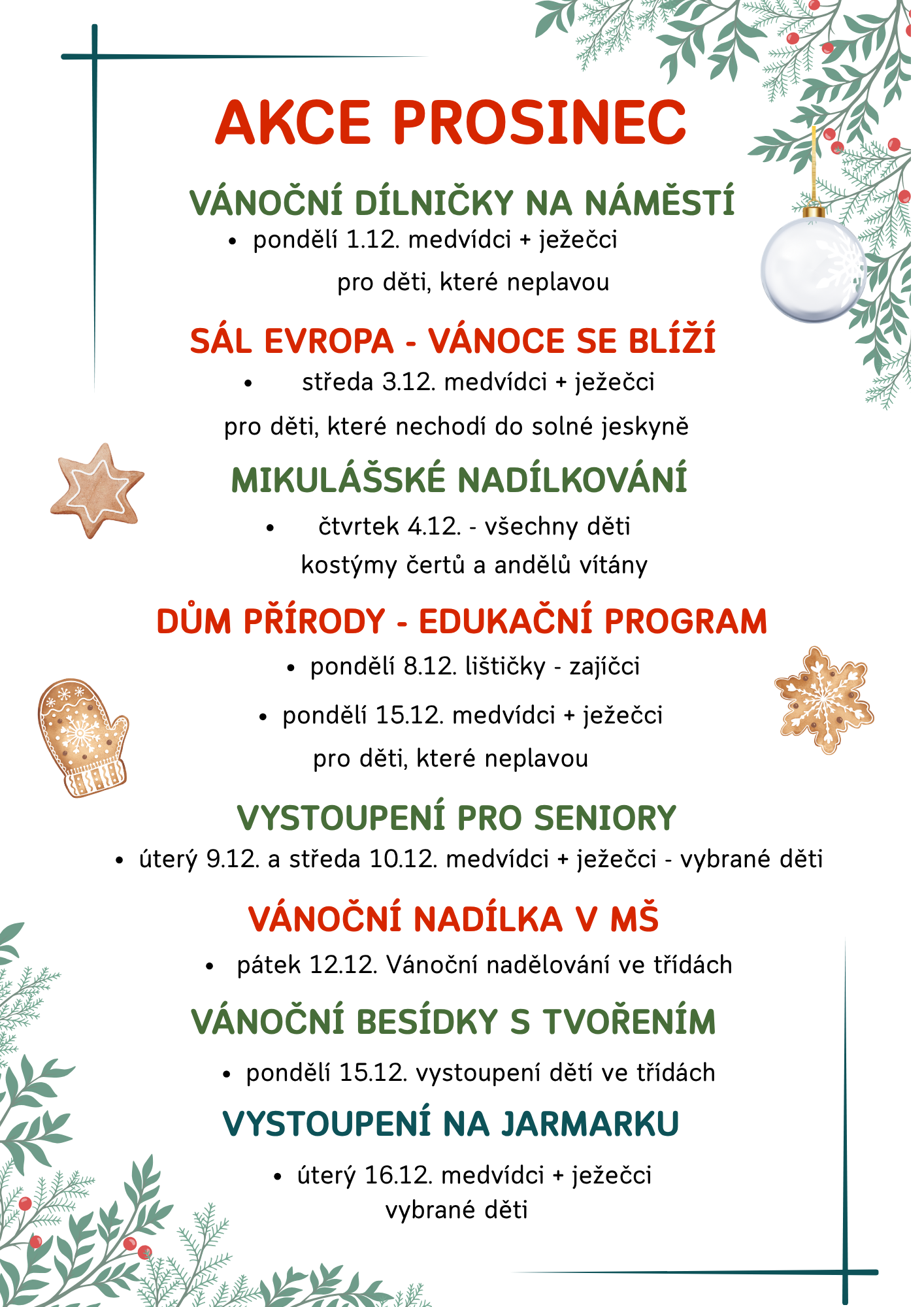 AKCE MŠ PROSINEC