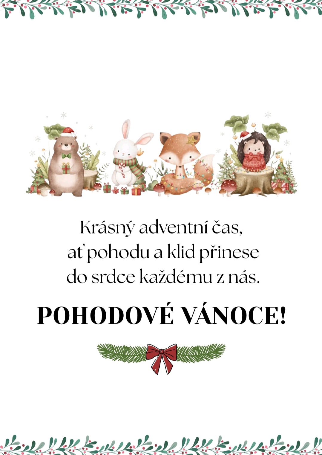 KRÁSNÉ VÁNOCE A ŠŤASTNÝ NOVÝ ROK