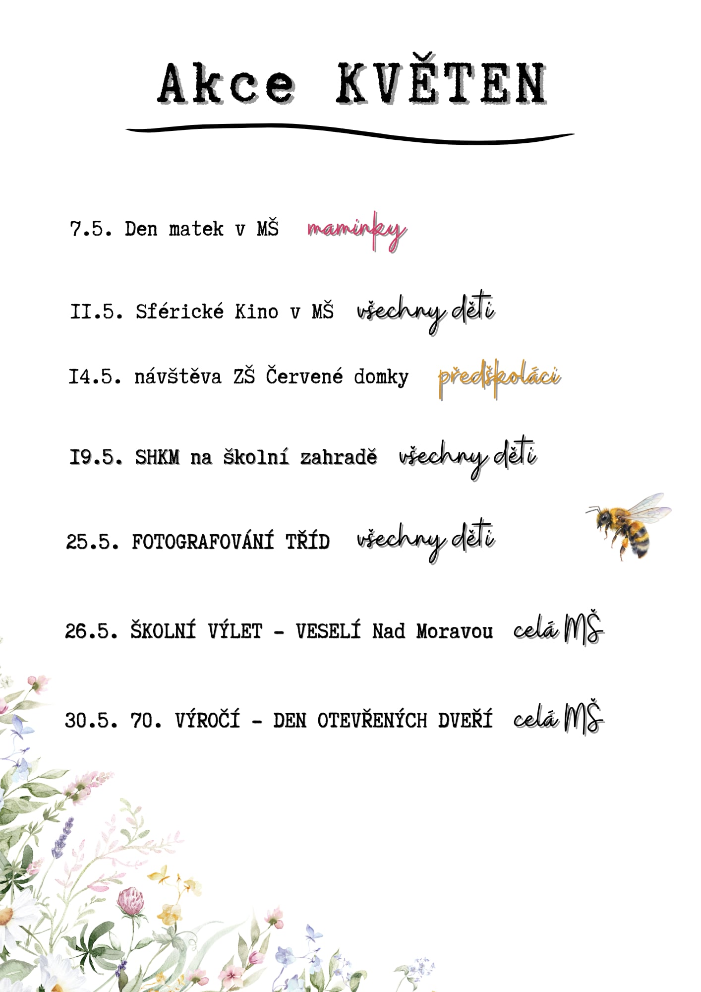 AKCE KVĚTEN