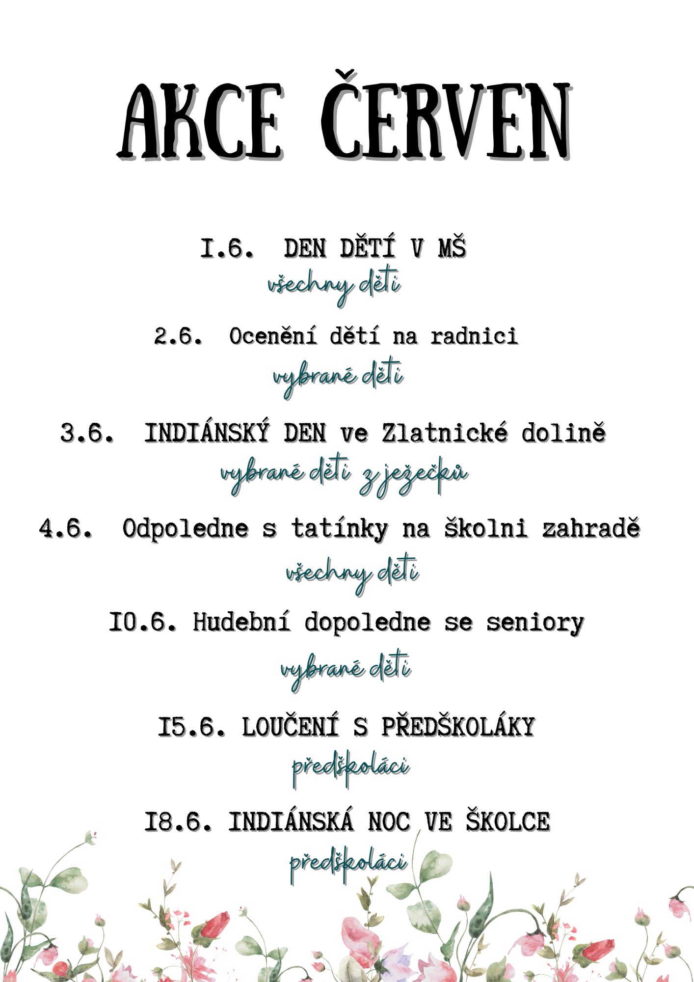 AKCE ČERVEN